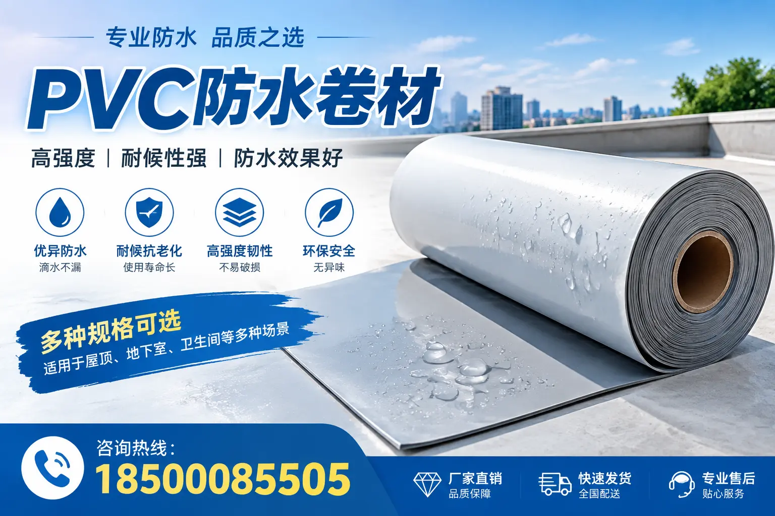 选用PVC防水卷材时需要避开的常见误区，特别是在龙岩